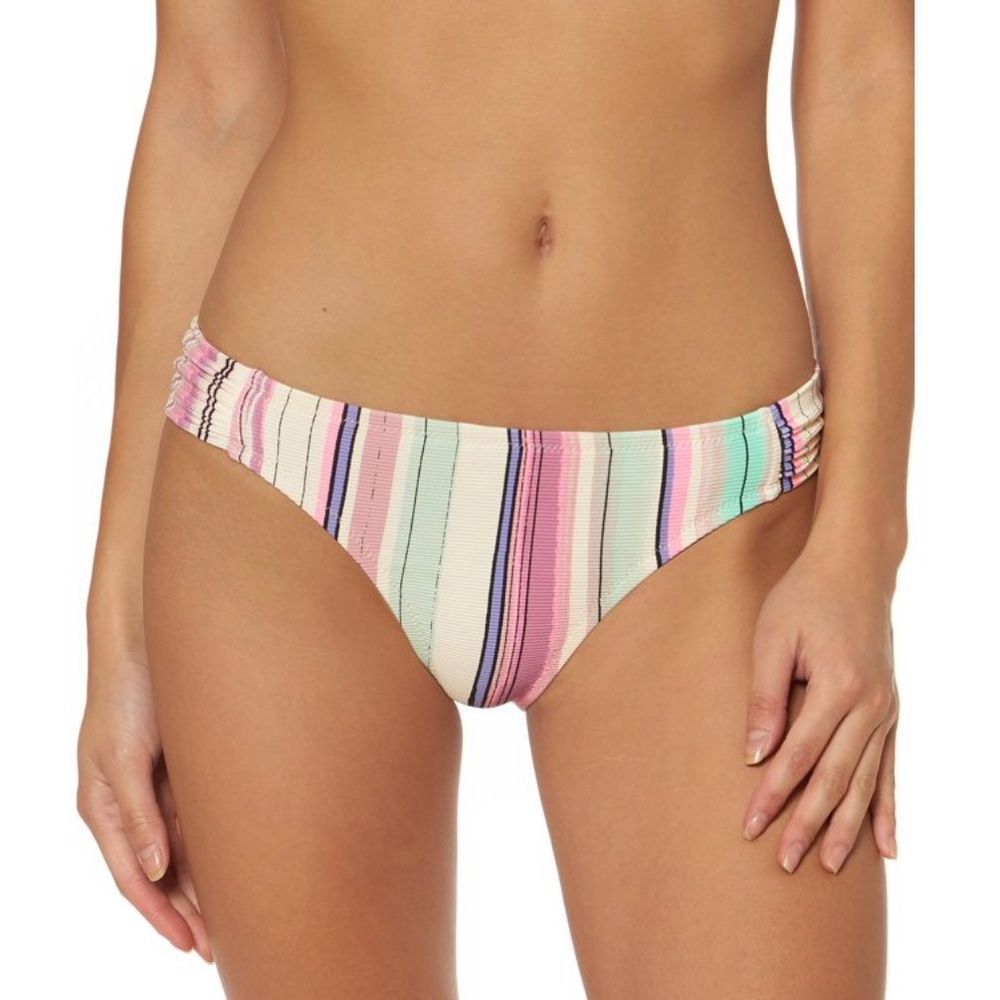 New Jessica Simpson Striped Hipster Bikini Bottom Size Small